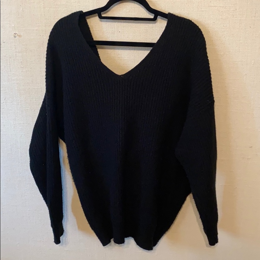 F21 twist back sweater